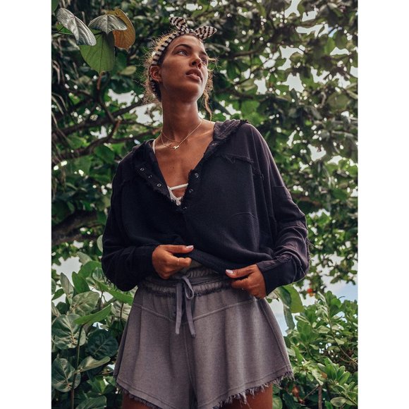 Free People Tops - NWT FP Movement Windy Meadow Hoodie / Black